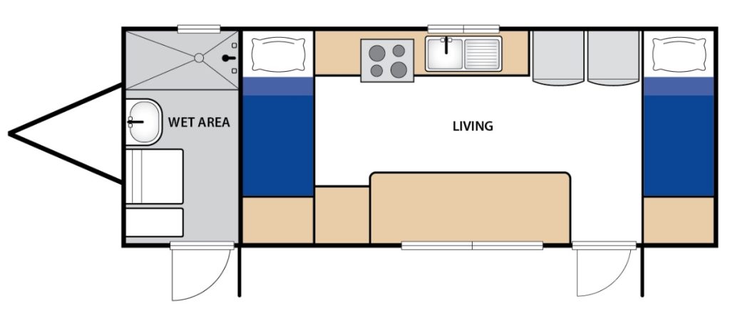 Mobile Camp Trailer Floor Plan